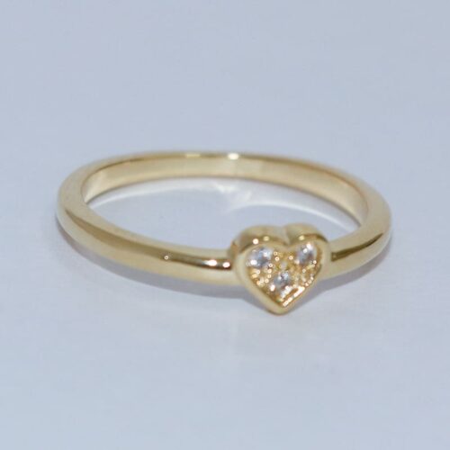 ANEL FALANGE CORAÇÃO 3 MICRO ZIRCÔNIAS