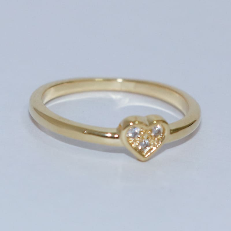 ANEL FALANGE CORAÇÃO 3 MICRO ZIRCÔNIAS