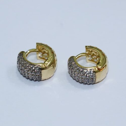 BRINCO ARGOLINHA 5 FILEIRAS CRAVEJADAS