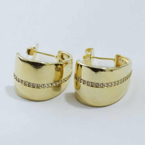 BRINCO FIXO LISO C/ ZIRCÔNIAS