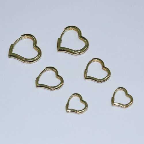 BRINCO TRIO CORAÇÃO LISO