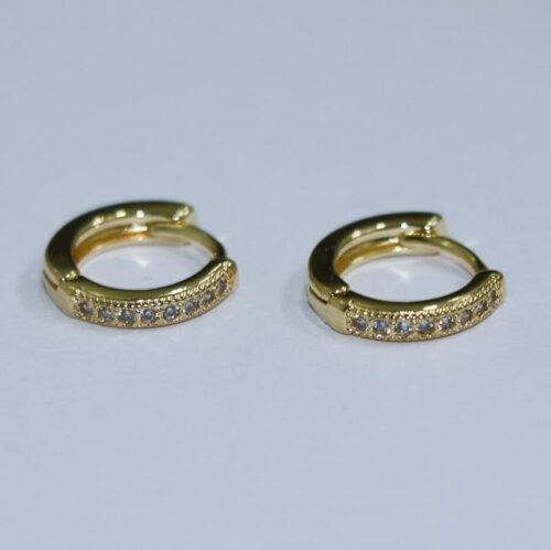 BRINCO ARGOLINHA CRAVEJADA 1 FILEIRA