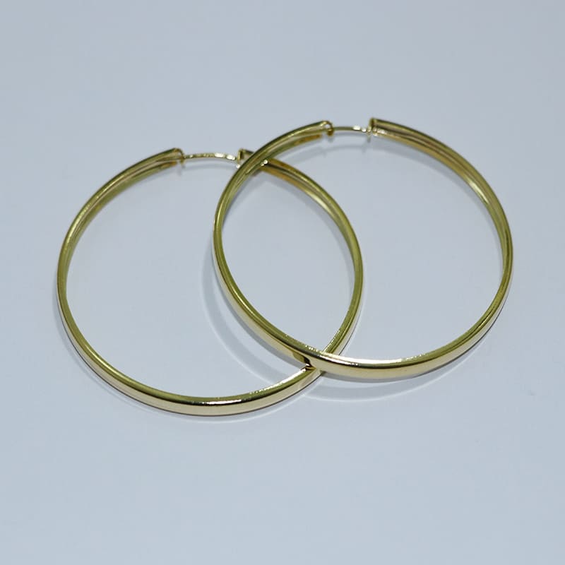 BRINCO ARGOLA CHAPA QUADRADA TAM. 5CM