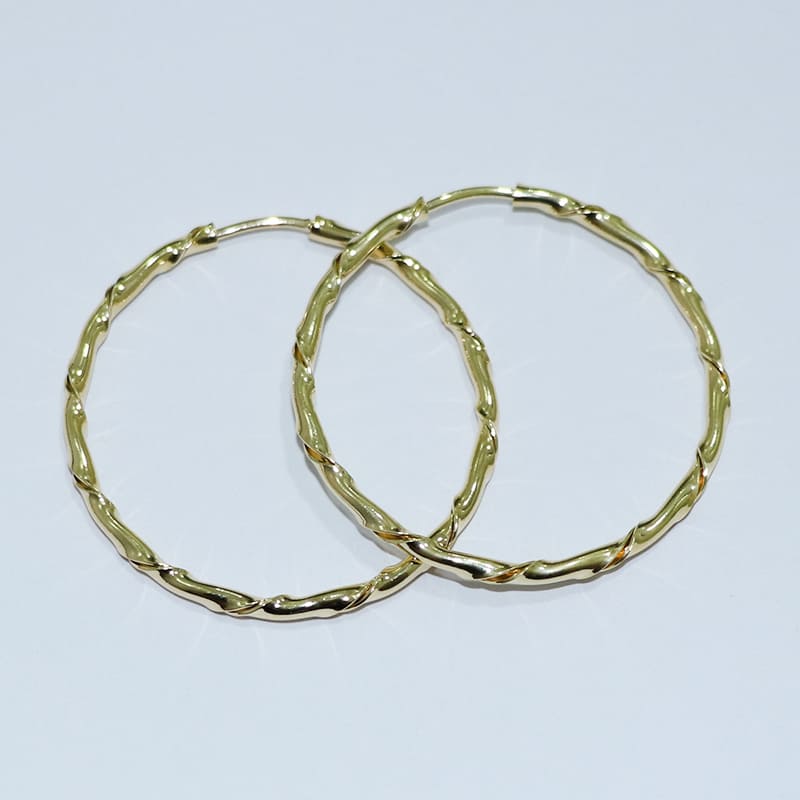 BRINCO ARGOLA ESPIRAL TAMANAHO 4 FECHADA