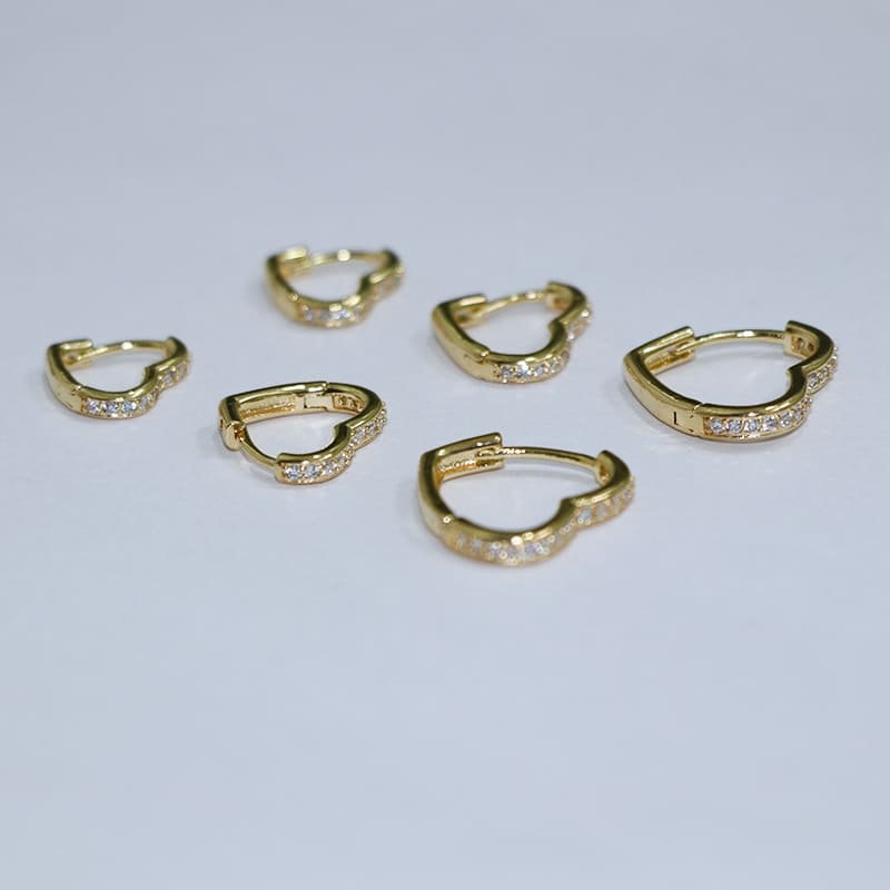 TRIO ARGOLINHA CRAVEJADAS CORAÇÃO