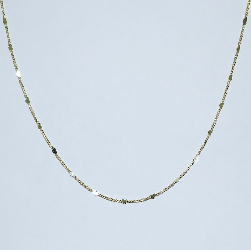 CORRENTE CORAÇÃO SOLDADO 35+10CM DE EXTENSOR