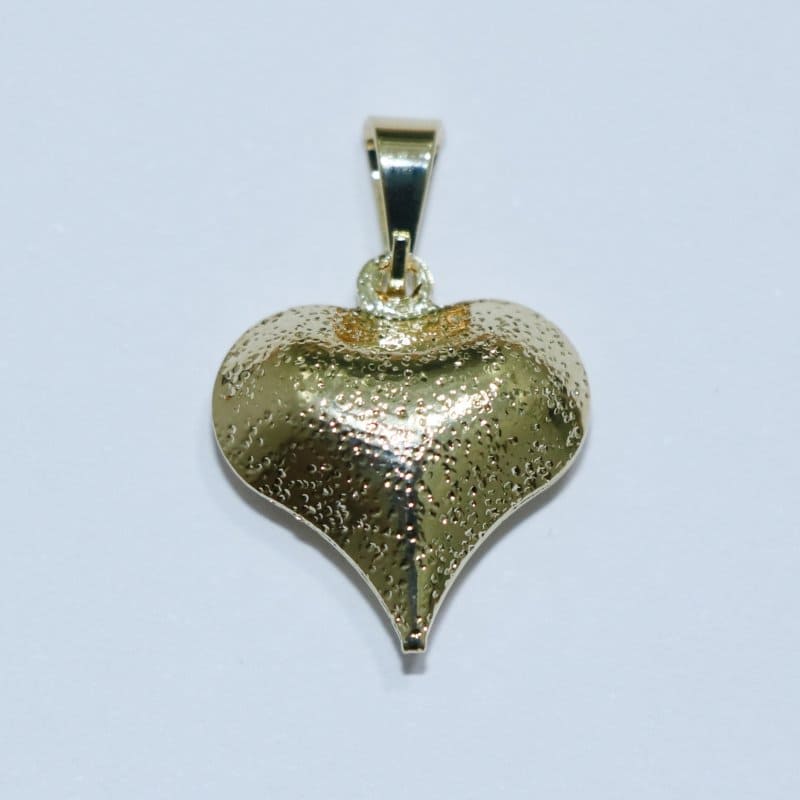 PINGENTE CORAÇÃO JATEADO