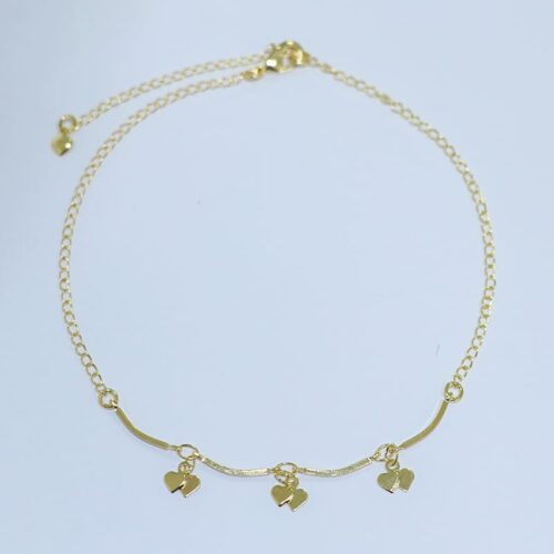 TORNOZELEIRA 3 PARES DE CORAÇÃO