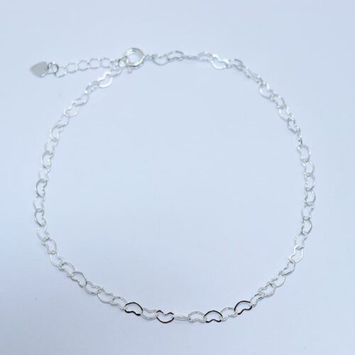 TORNOZELEIRA CORRENTE CORAÇÕES