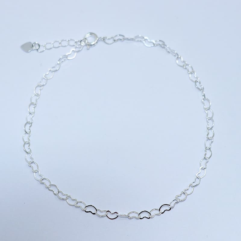 TORNOZELEIRA CORRENTE CORAÇÕES