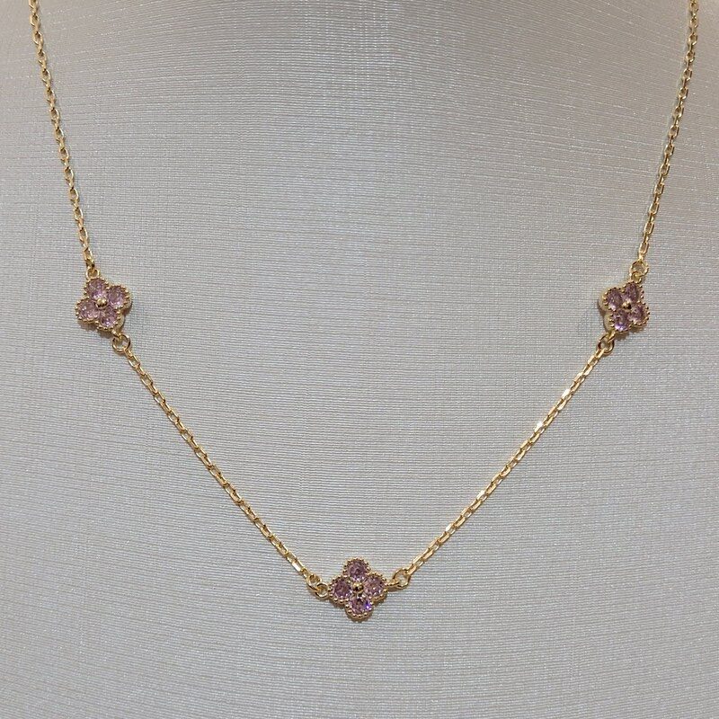 GARGANTILHA COM 3 TREVOS 45CM